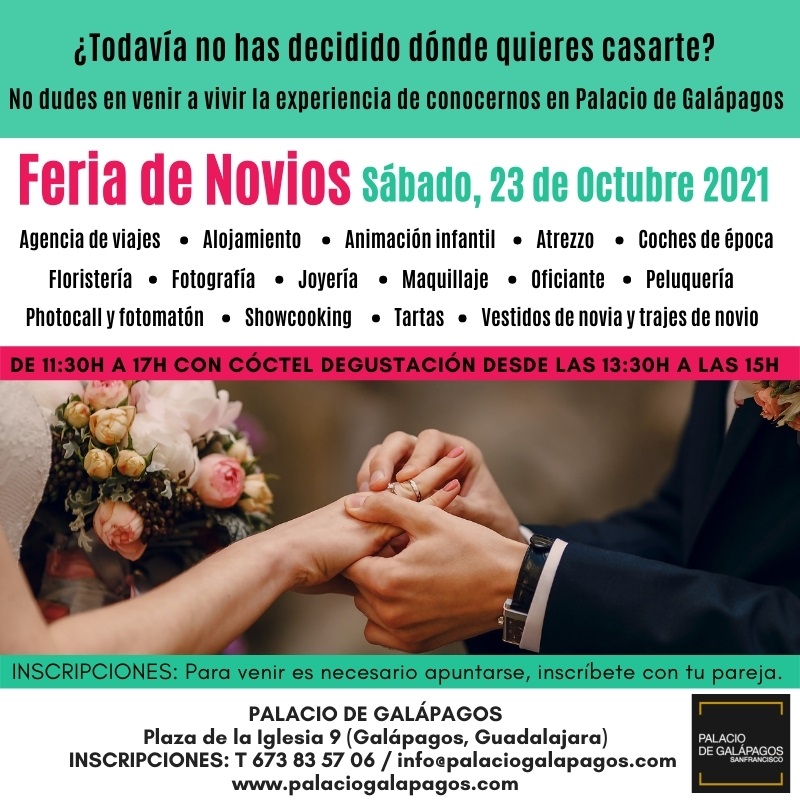 Feria de bodas en Palacio de Galápagos en Guadalajara